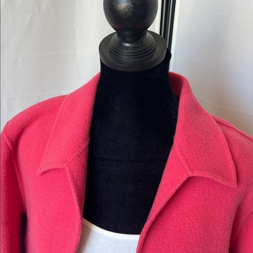 Pendleton Wool Pink Open-Front Blazer Jacket - Picture 2 of 5